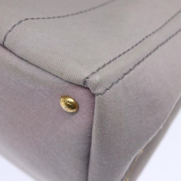 Prada Canapa Grey Canvas Handbag (Pre-Owned) - Picture 9 of 16